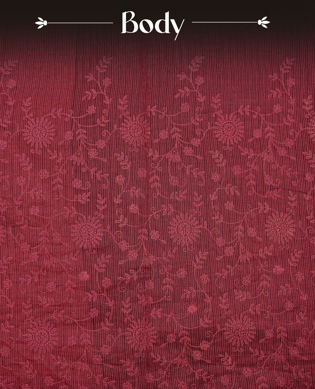 Red colour Net Kota Designer saree.