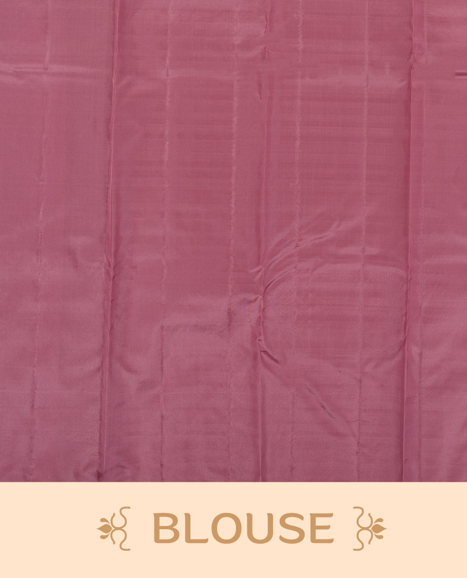 Orchid Purple colour Semi Soft Silk Saree Featuring a Self Coloured Patterned Body, Complemented by Self Coloured Pallu & Border and a Matching Blouse Piece