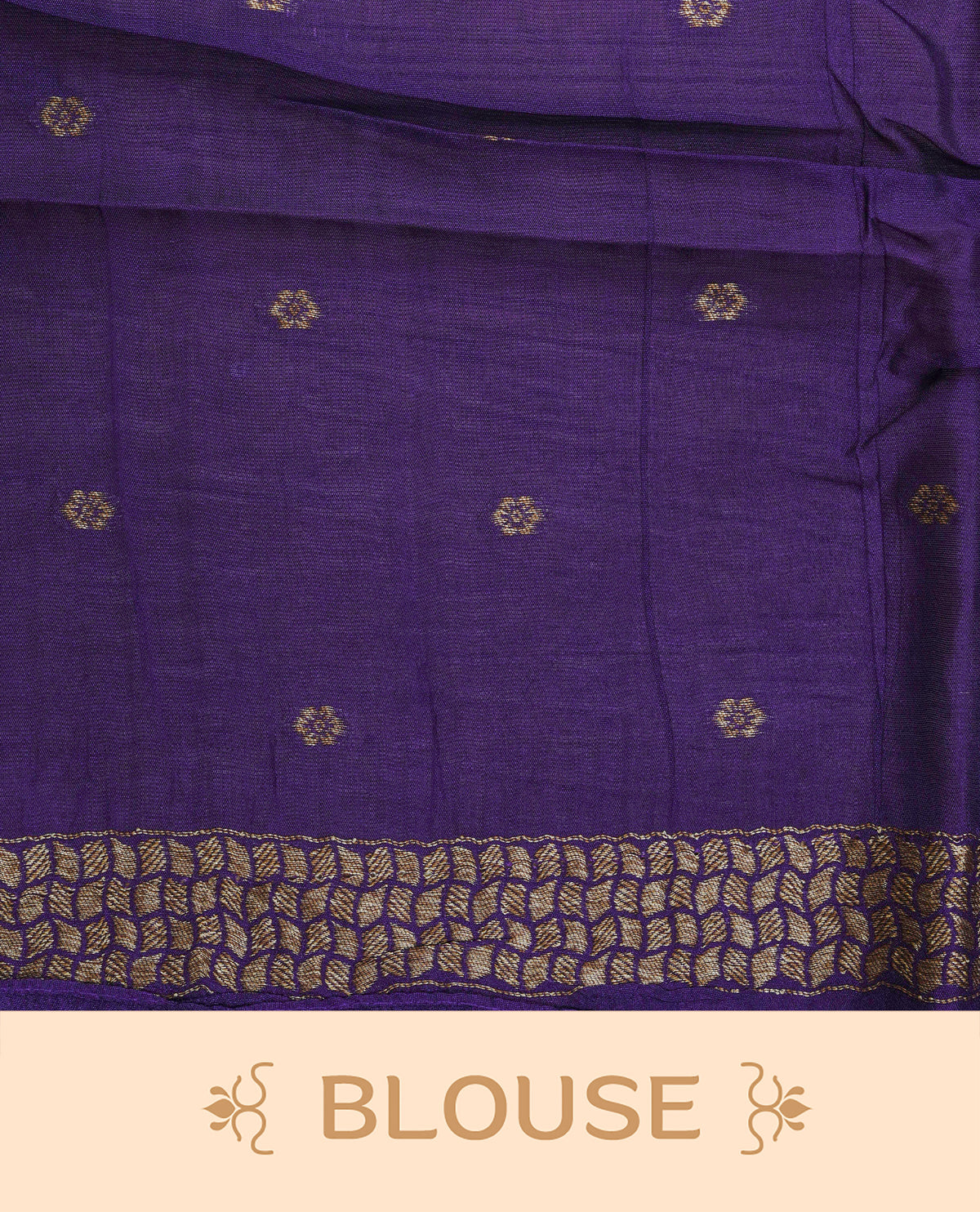 Rich purple colour semi banaras tussar georgette saree