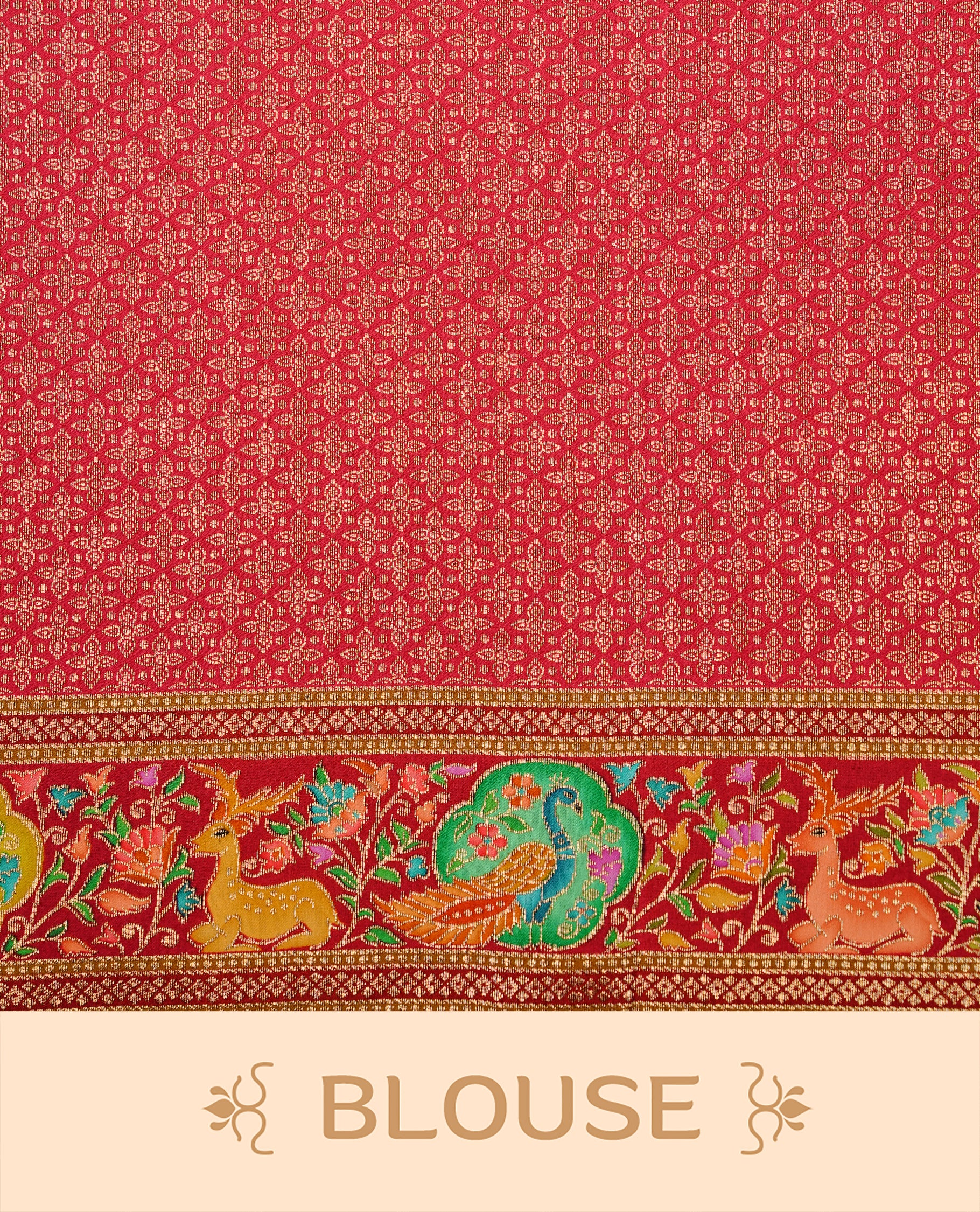 Black colour Pashmina Saree featuring elegant woven temple motifs, enhanced with a contrast pink woven border and a richly detailed traditional pallu, paired with a matching blouse piece.