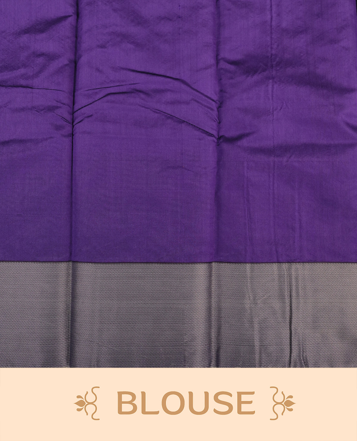 Rich purple colour silk cotton saree featuring ash purple colour thread motifs on body thread detiled contrast borders & pallu,comes with matching blouse piece