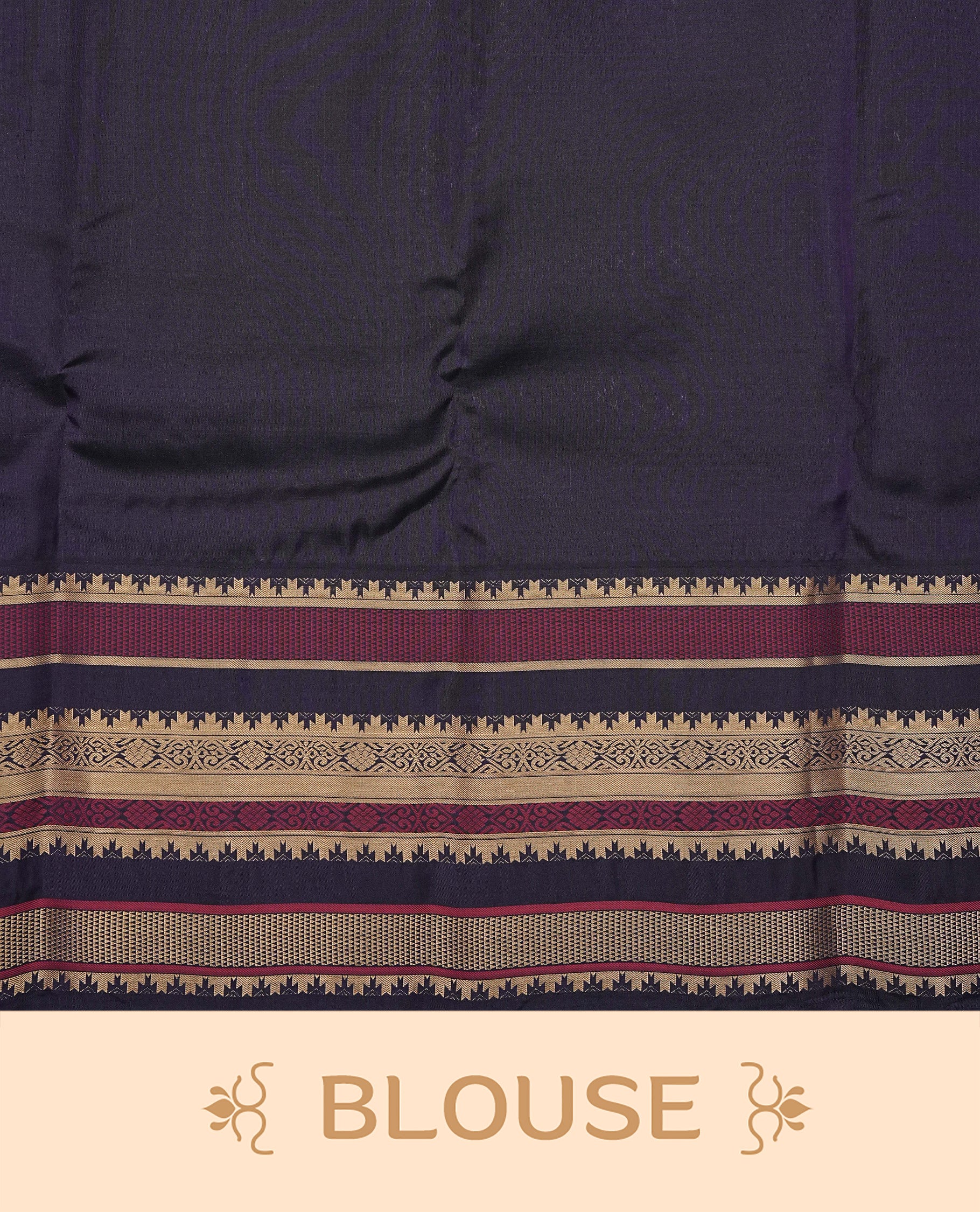 Blue & Green double shade colour Kancheepuram silk saree featuring Motifs on body, complemented by Multicolour with Traditional border, comes with matching blouse piece.