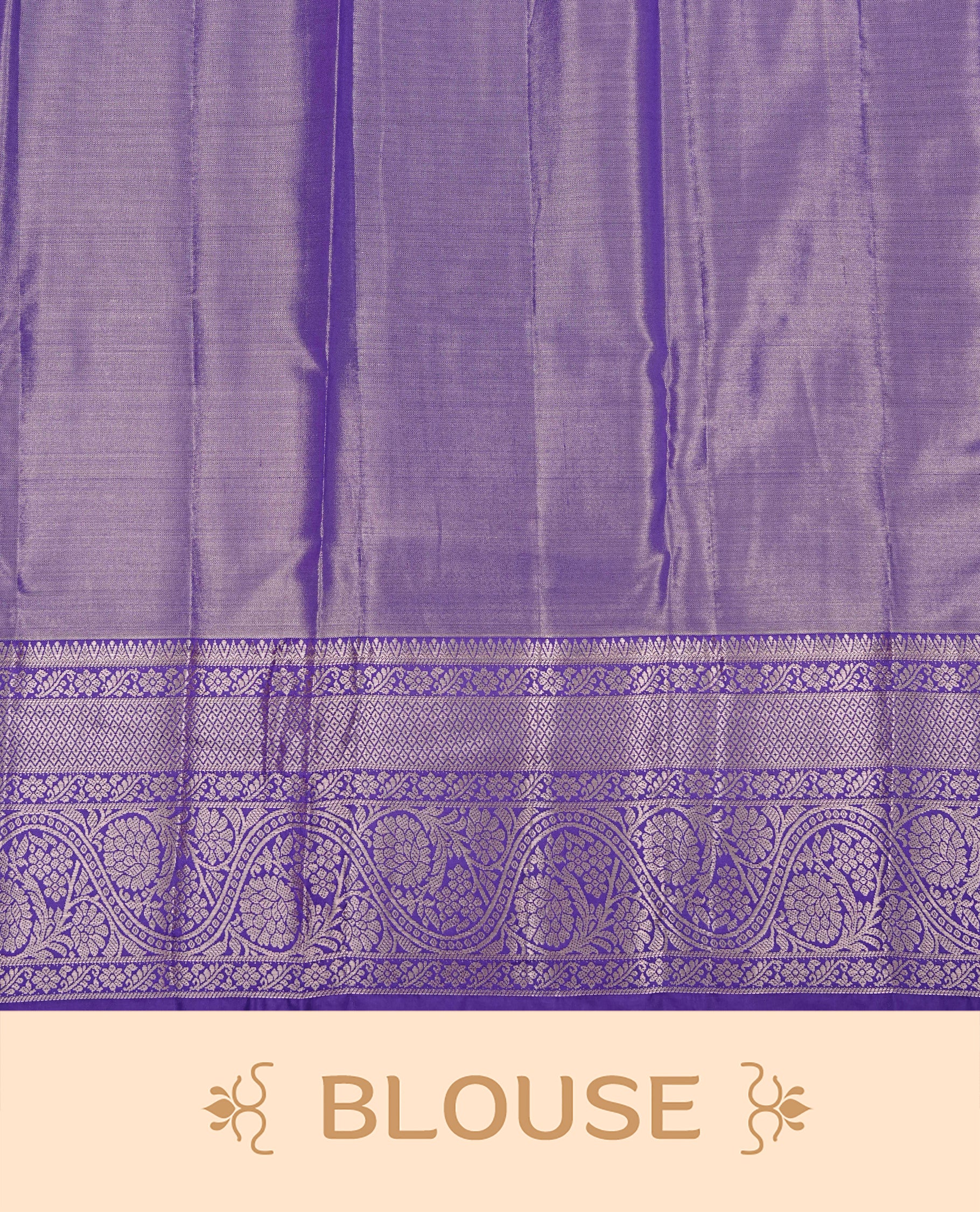 Light blue & Silver colour Double shade Semi tissue silk saree featuring Silver zari Kodi pattern on body, Contrast Blue colour with traditional border, paired with matching.