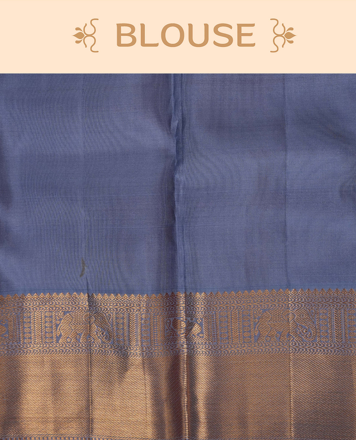 Dusty Blue Colour Samudrika Silk saree.