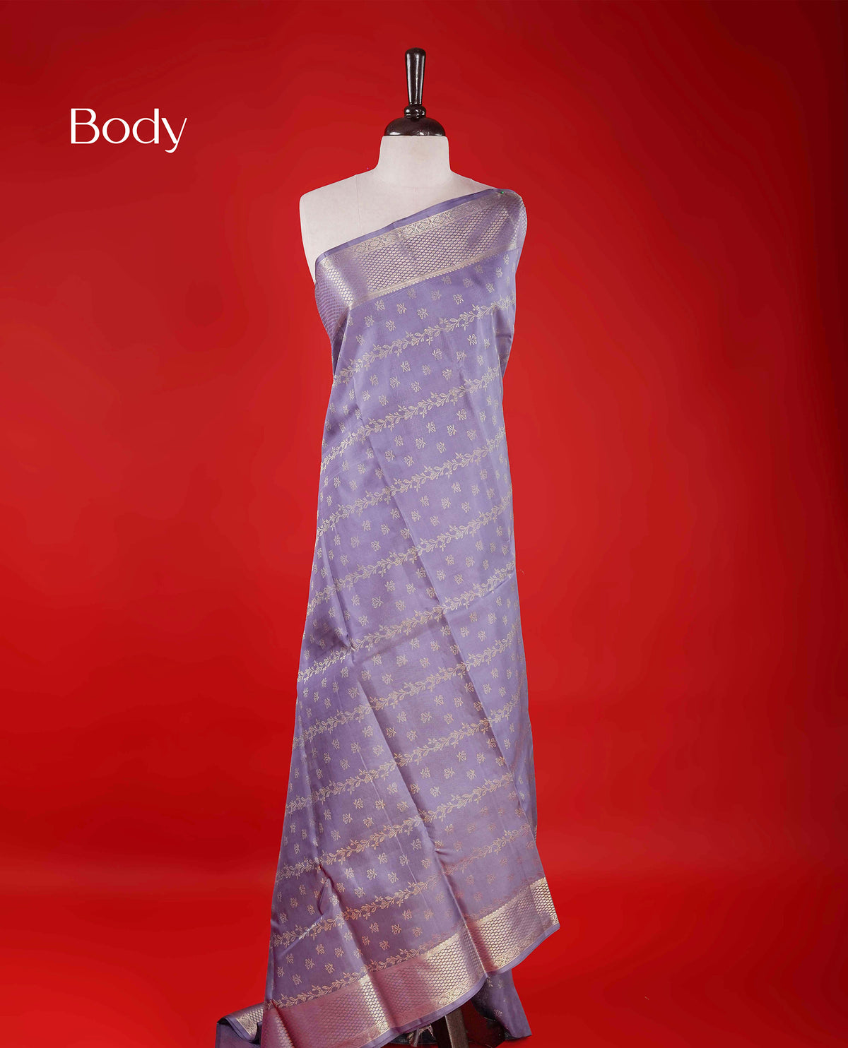 Dusty Lavender Colour Samudrika Silk saree.