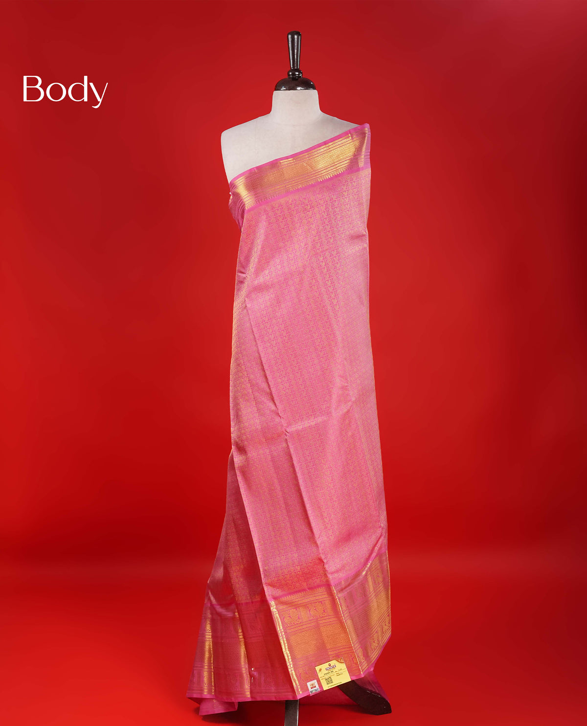 Pink Colour Samudrika Silk saree.