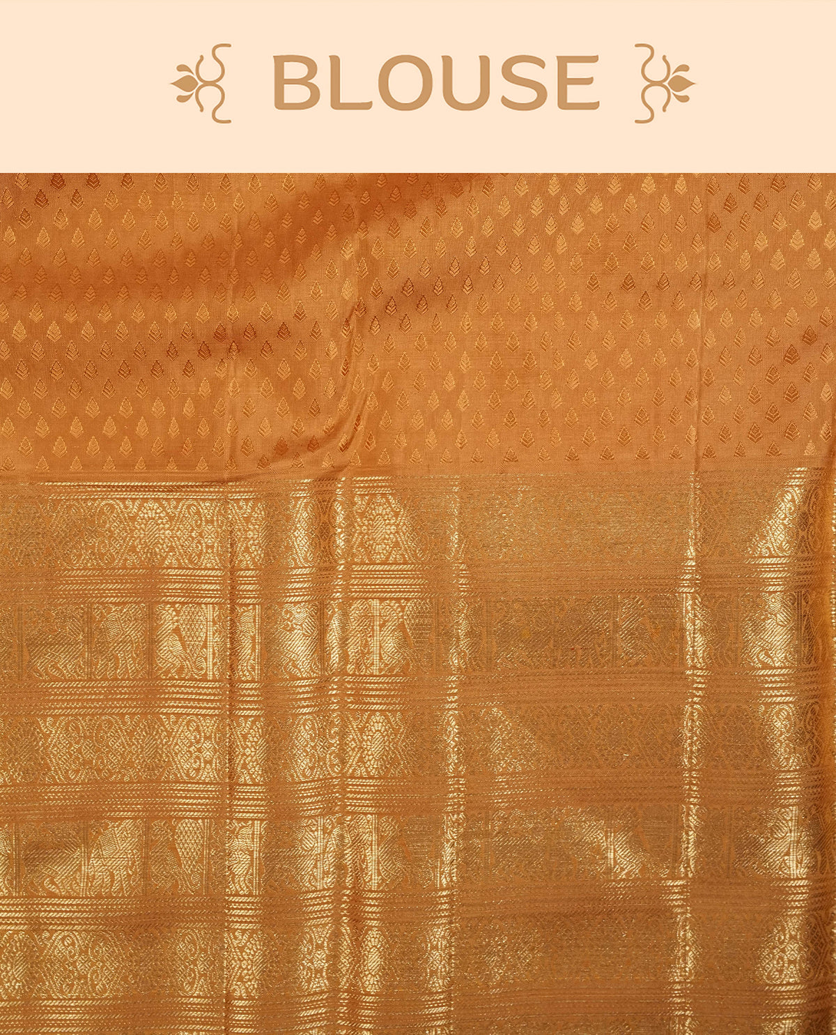 Golden Colour Samudrika Silk saree.