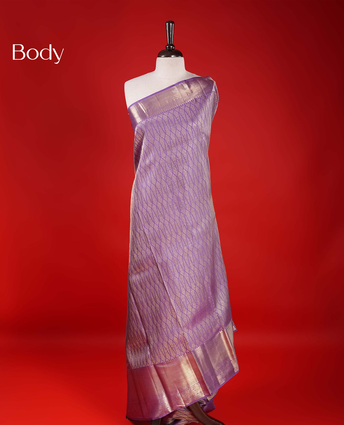 Lavender Colour Samudrika Silk saree.