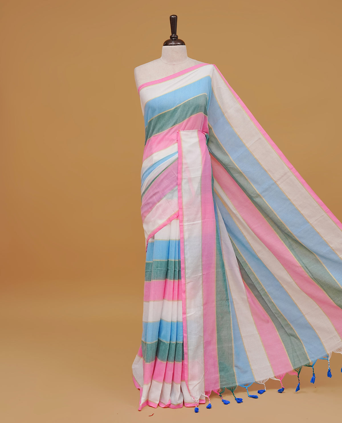 Multi Colour Mul Cotton Saree