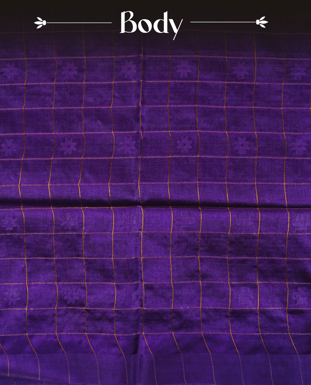 Violet colour fiber silk saree