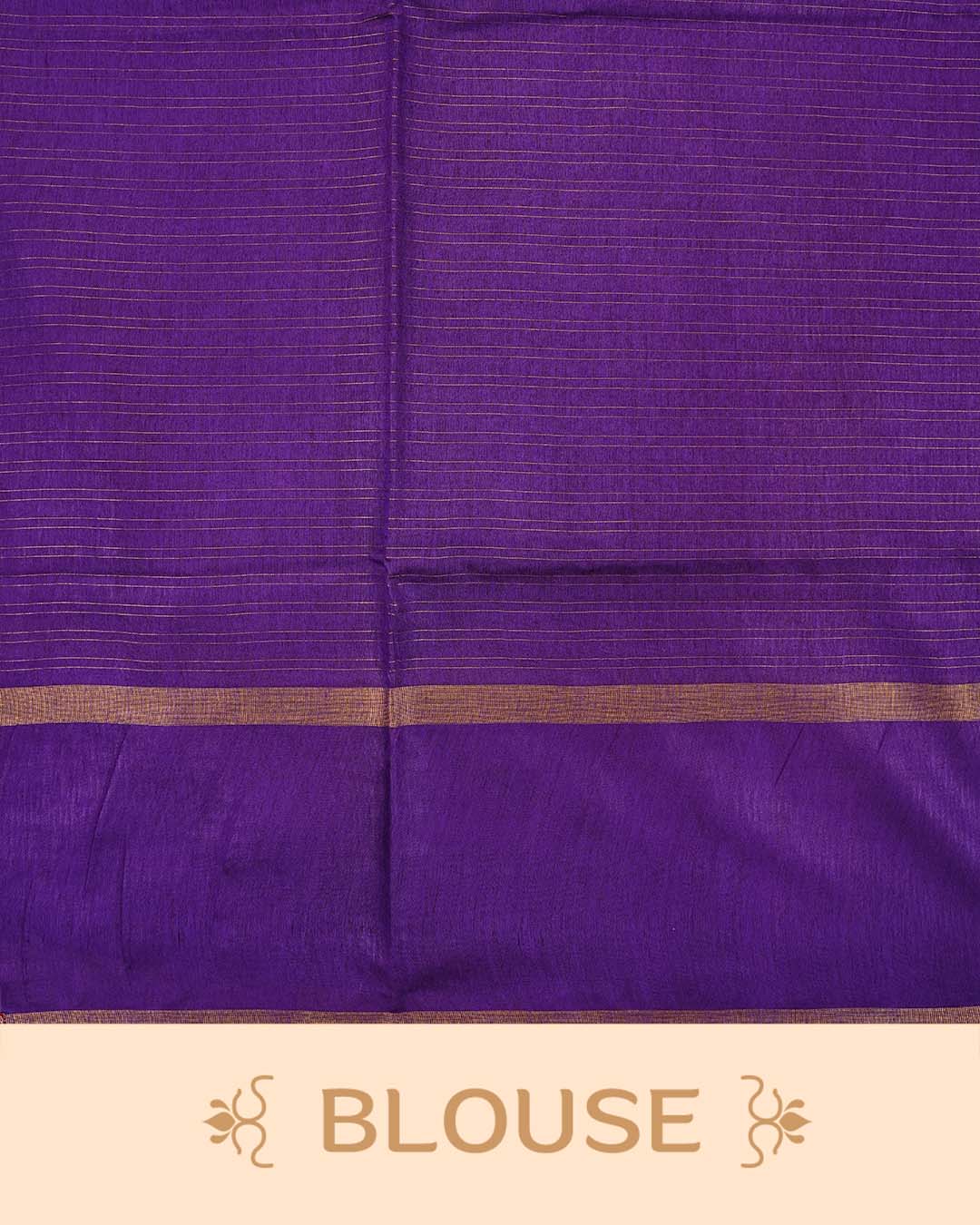 Violet colour Tusser Silk saree