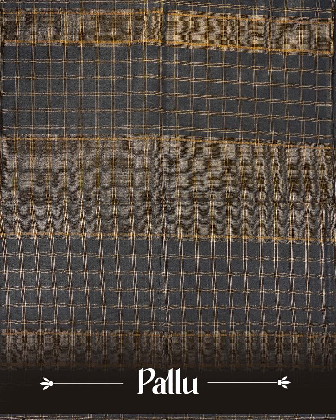 Grey colour Tusser Silk saree