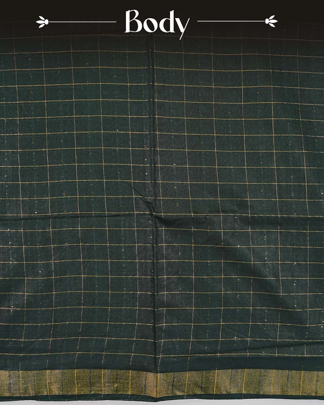 Dark Green colour Tusser Silk saree