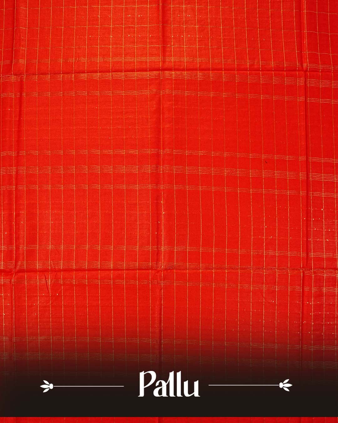 Red colour Tusser Silk saree