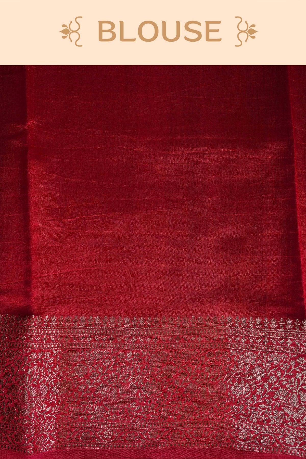 Brown Banarasi silk saree