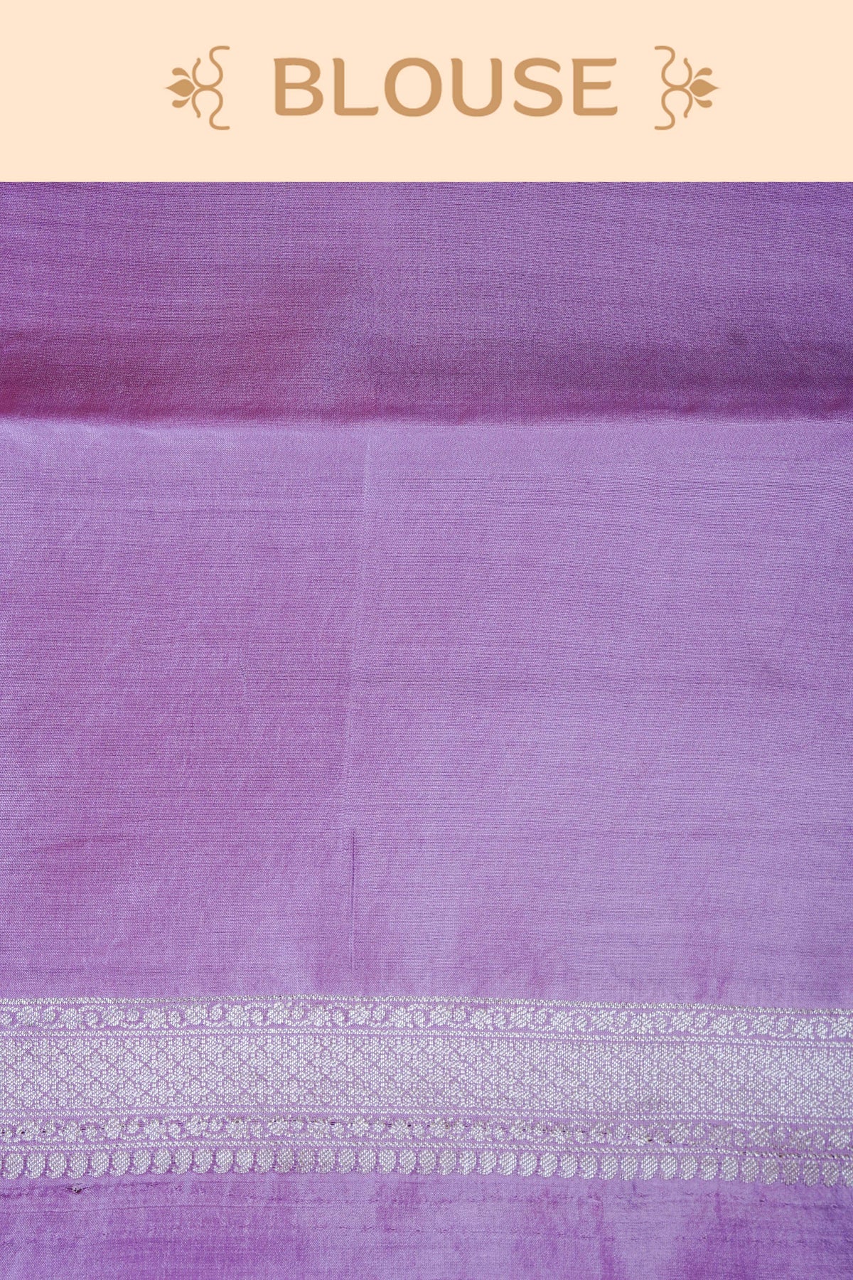 Lavender colour Banarasi soft silk saree