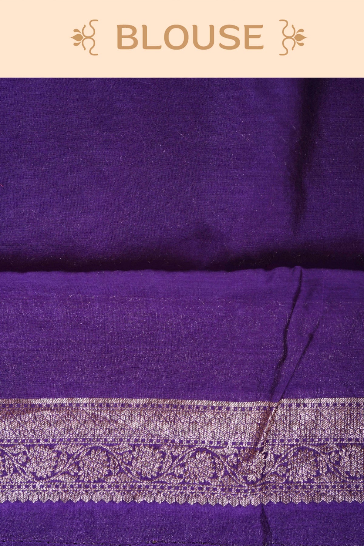 Lavender colour Banarasi Chanderi silk saree