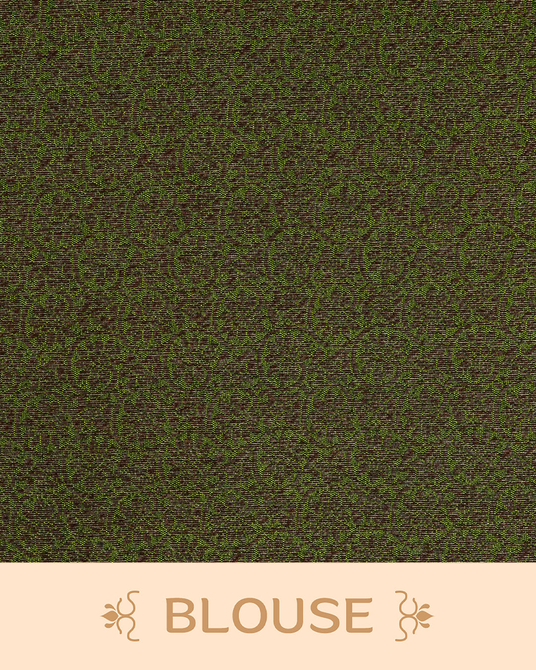 Wine colour semi linen saree thread motifs on body, contrast mehndi green colour gold zari border, rich pallu comes with matching blouse piece