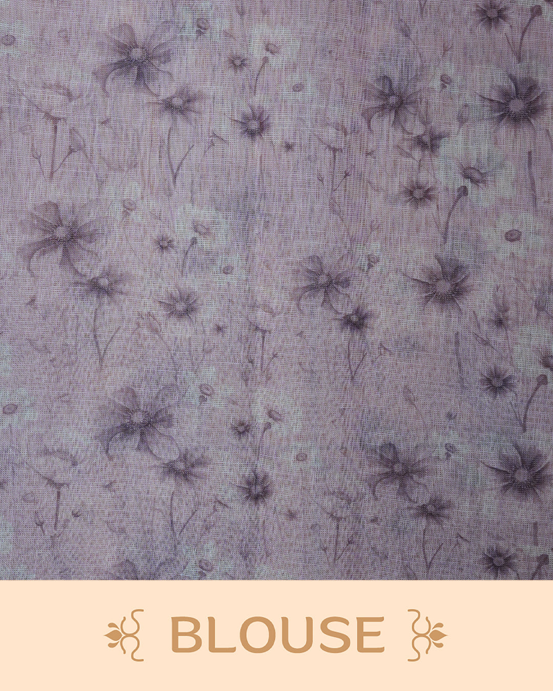Light Purple colour linen tissue saree.