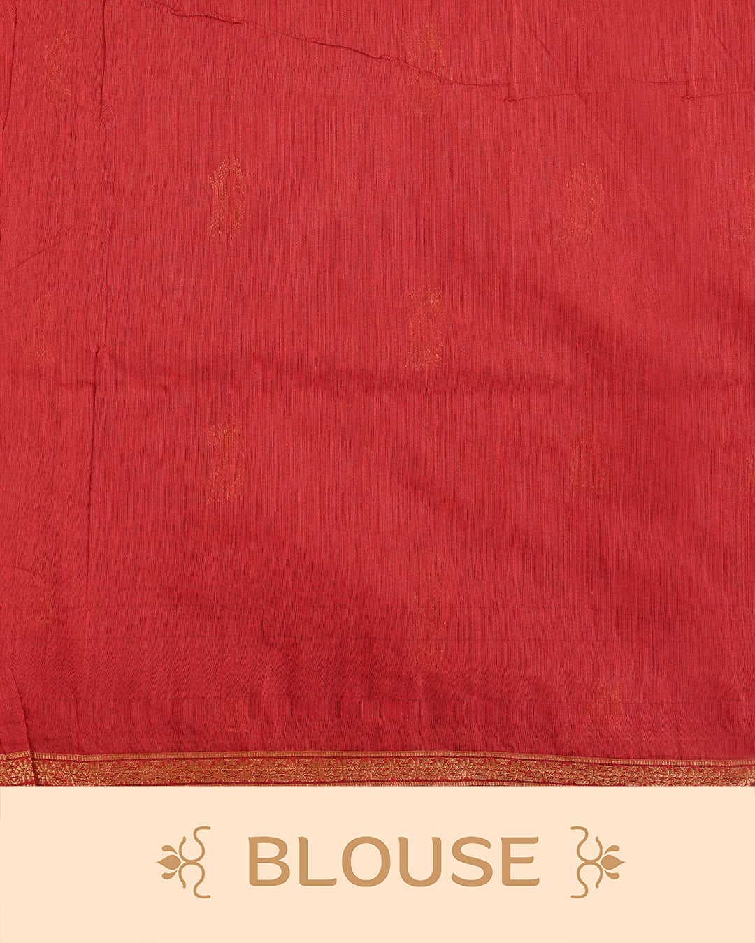 Navy Blue colour Kalyani cotton saree featuring a gold zari floral pattern on the body, complemented by a Maroon pallu with gold zari stripes and a floral zari border, paired with a matching blouse piece