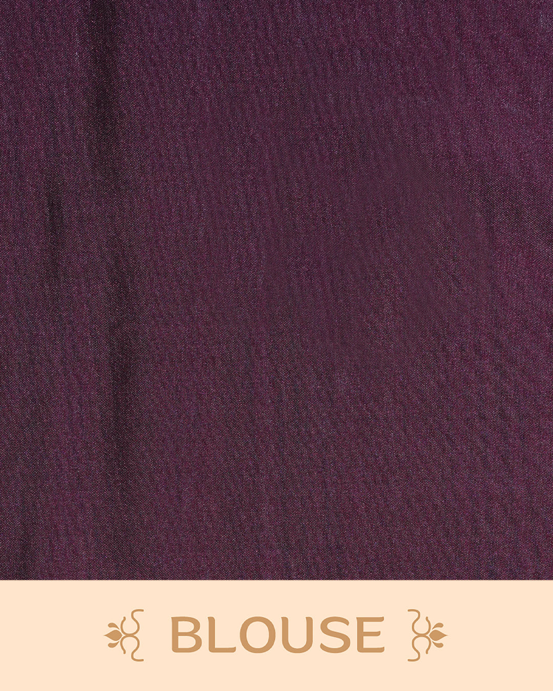 Deep plum colour soft silk saree