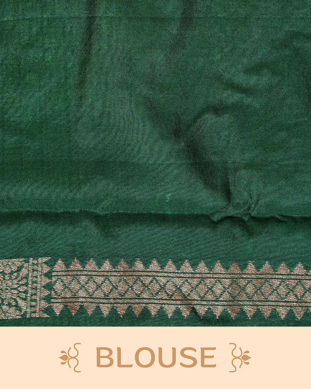 Burnt orange Colour Semi georgette Saree having zari check with buttas pattern on body, contrast dark green colour floral designed border, Rich Pallu comes with Matching Blouse piece.