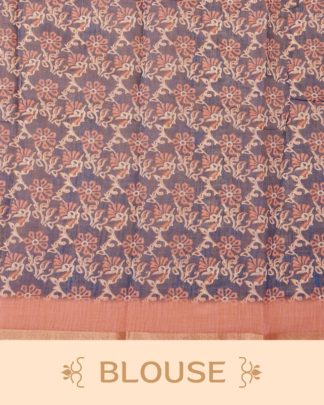 Mauve Colour Semi Linen Saree