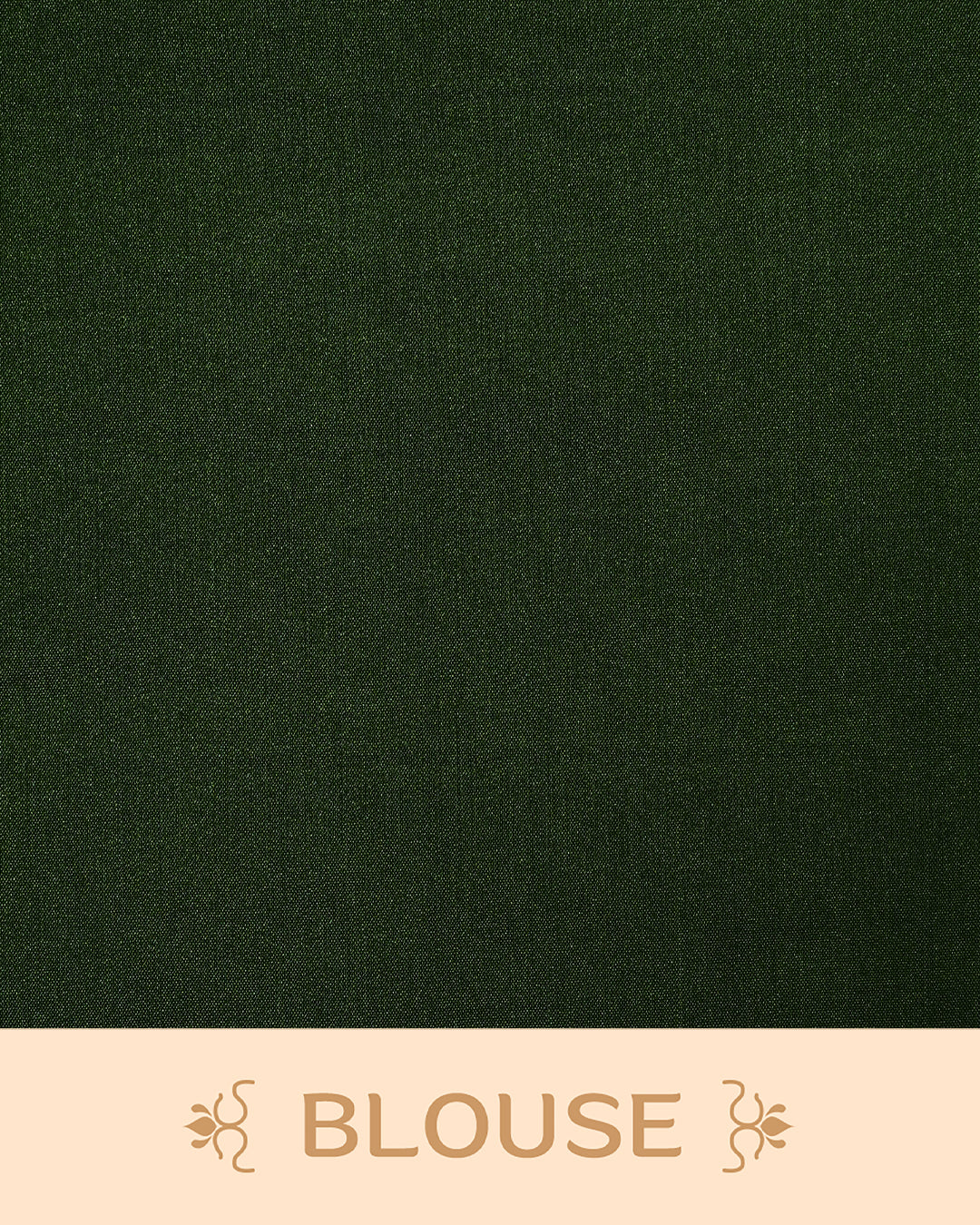 Forest green colour soft silk saree