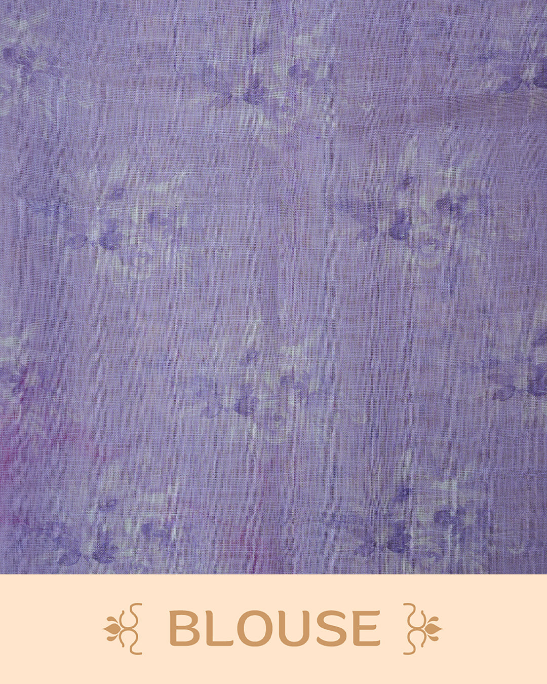 Light Lavender colour linen tissue saree.