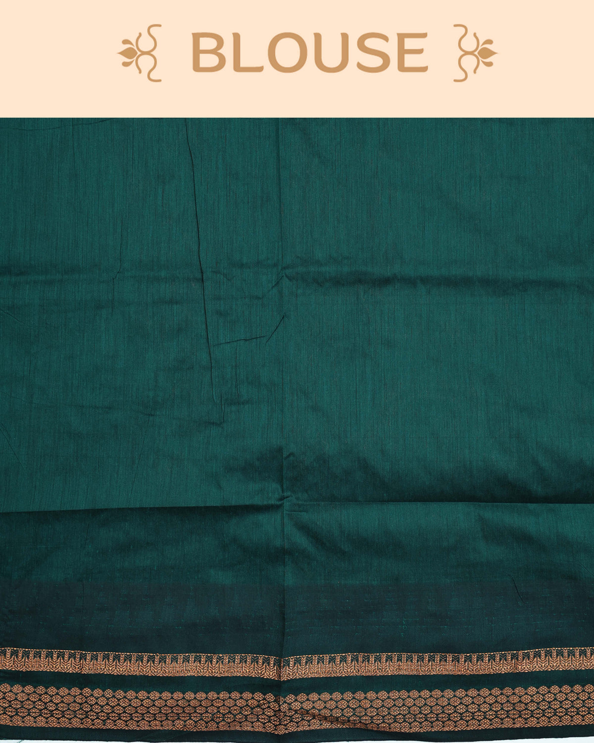 Dark sage colour Kalyani Cotton Saree