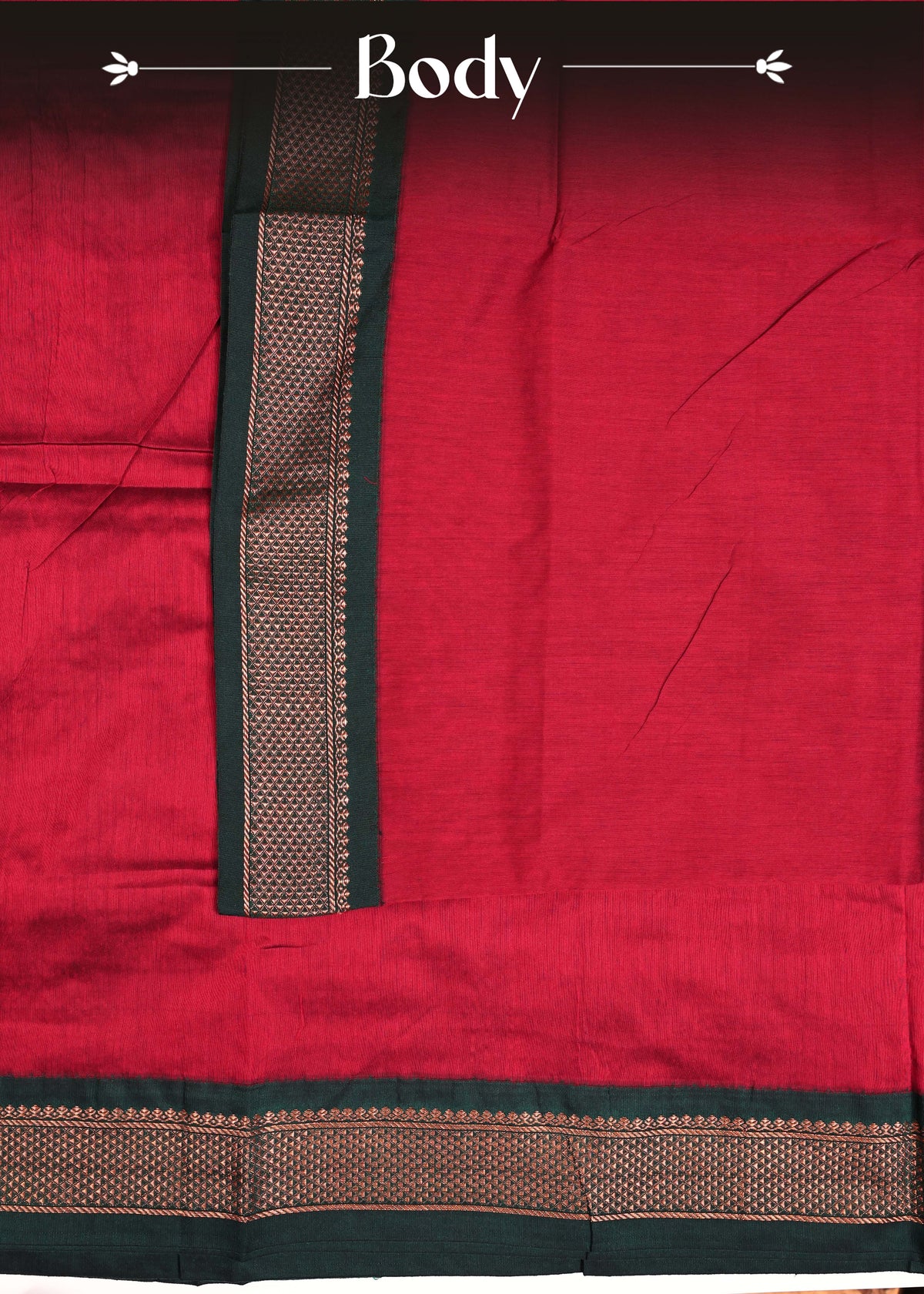 Maroon colour Kalyani Cotton Saree