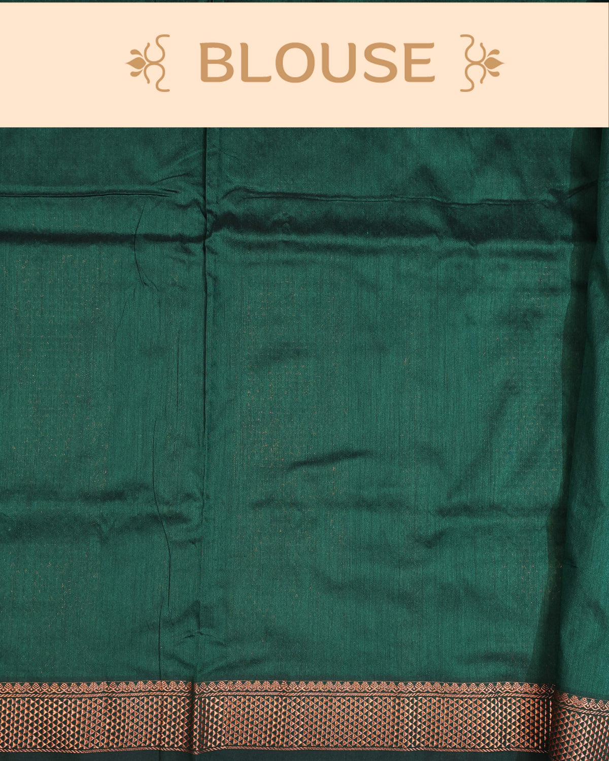 Bottle green colour Kalyani Cotton Saree