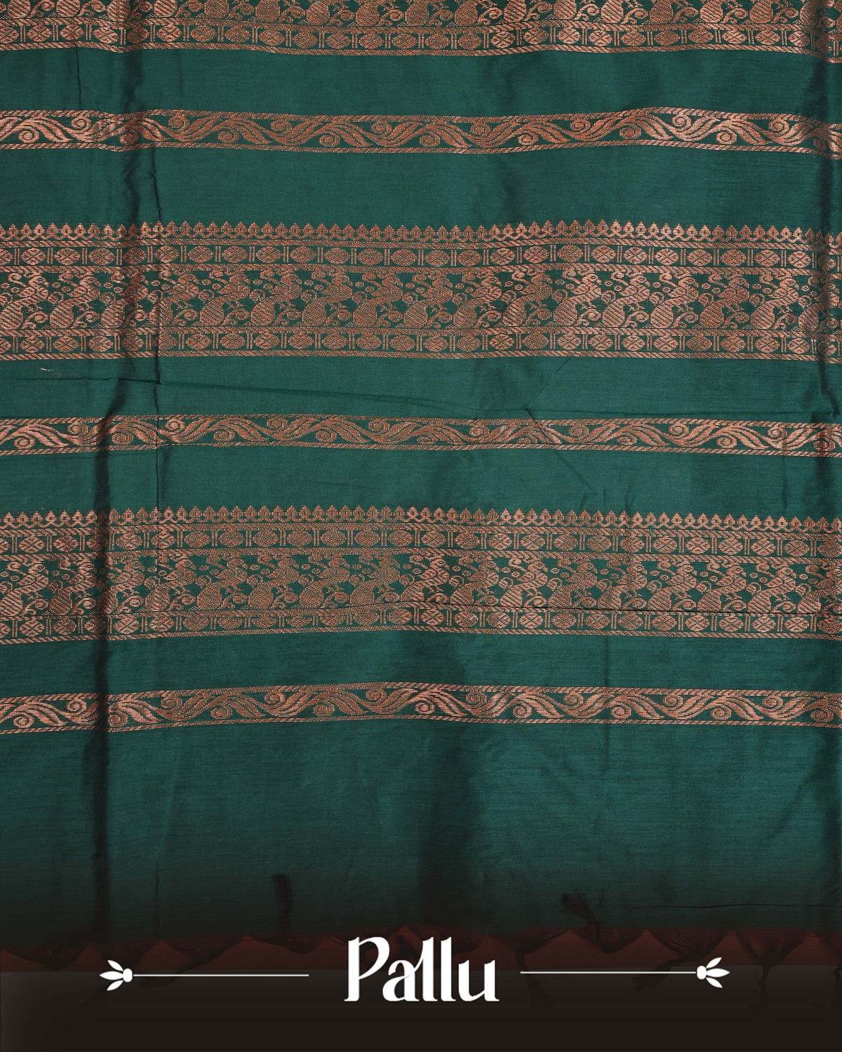 Rust orange colour Kalyani Cotton Saree