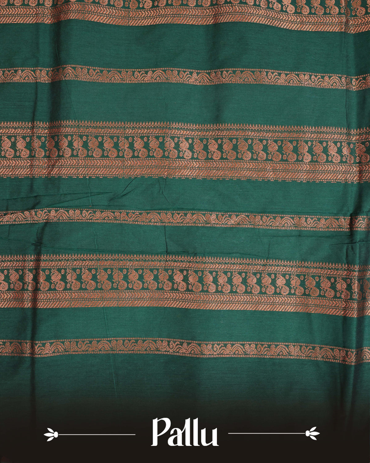Burnt orange colour Kalyani Cotton Saree