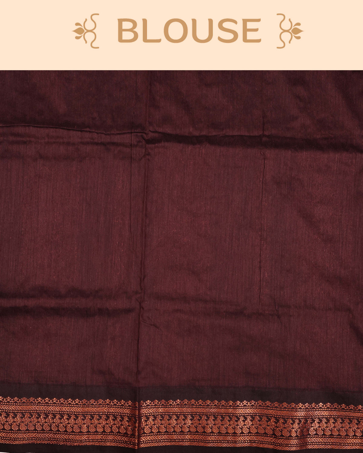 Rust orange colour Kalyani Cotton Saree