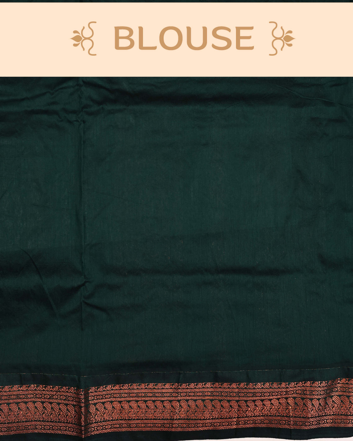 Rust orange colour Kalyani Cotton Saree