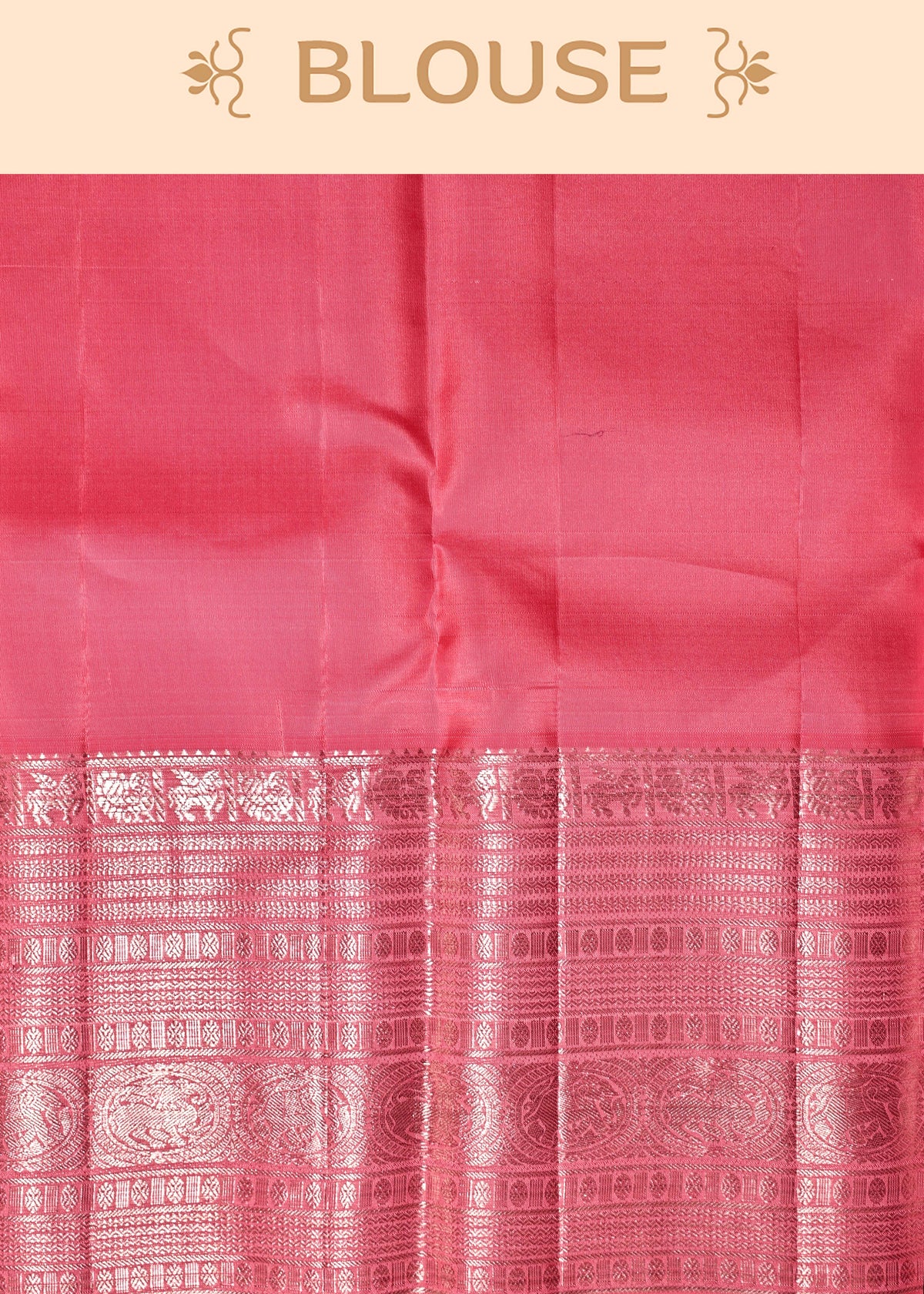 Baby Pink Colour Samudrika Silk saree.