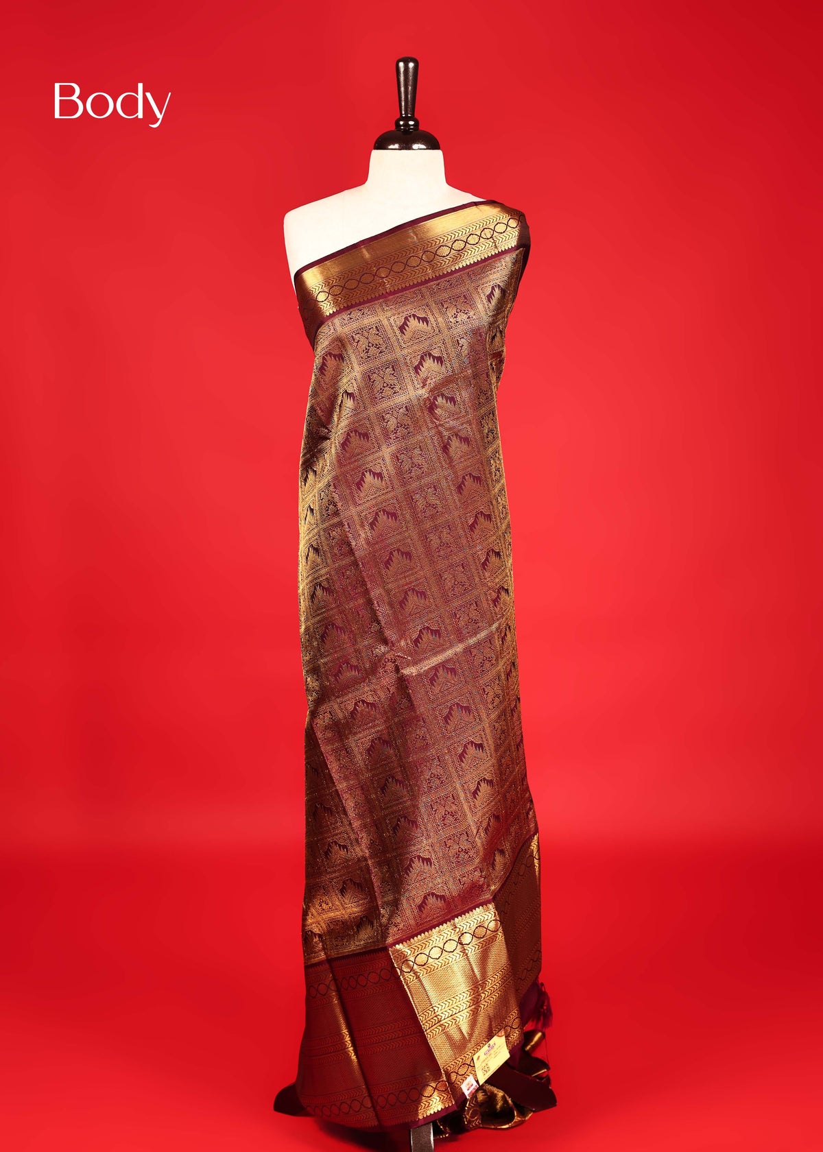 Chocolate Colour Samudrika Silk saree.