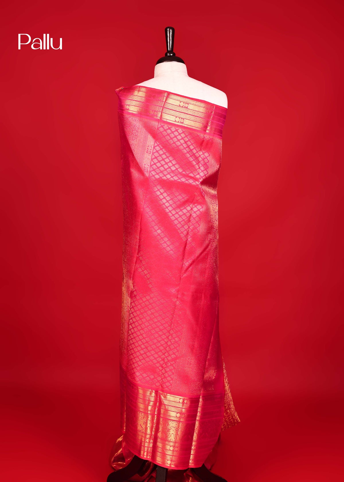 Magenta Colour Samudrika Silk saree.