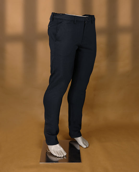 Dark Blue colour High Quality CITRUS formal Laurel Fit pants for men.