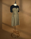 Khaki with Black Colour Readymade Top For Women with Short Sleeves