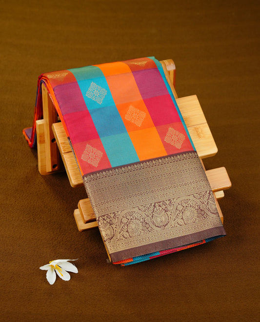 MultiColour colour soft silk saree.