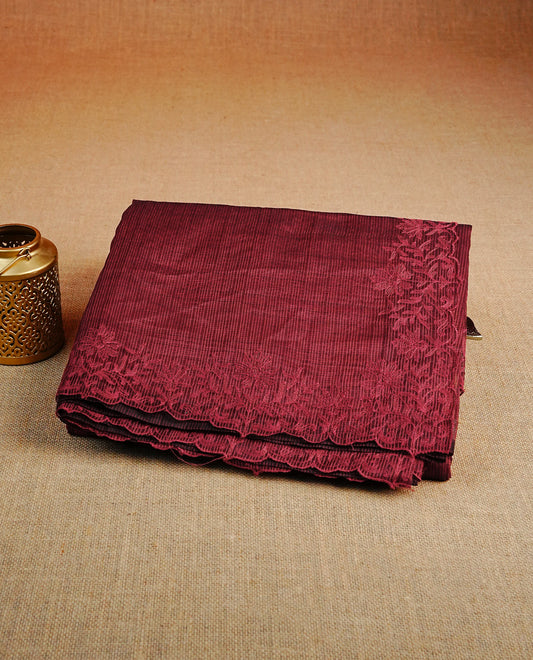 Red colour Net Kota Designer saree.