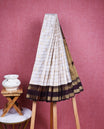Cream colour soft silk saree