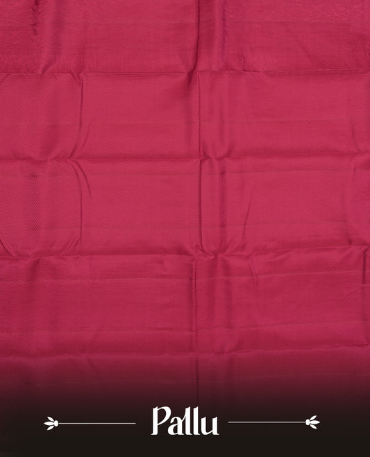 Maroon Colour Semi Soft Silk Saree Featuring a Self Coloured Patterned Body, Complemented by Self Coloured Pallu & Border and a Matching Blouse Piece