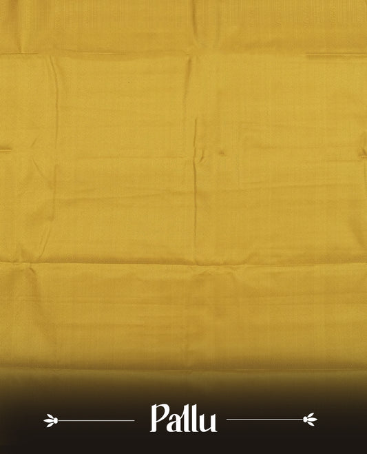 Maple colour semi soft silk saree featuring a self coloured textured patterned body, complemented by self coloured motifes on pallu & border and a matching blouse piece.