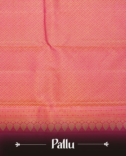 Yellow colour Traditional kancheepuram silk saree
