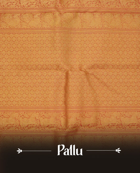 Burgundy colour traditional Kancheepuram silk saree
