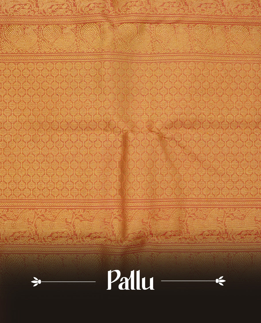 Burgundy colour traditional Kancheepuram silk saree