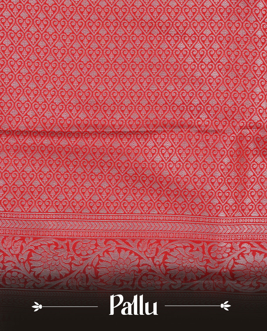 Black & silver Cream colour Net Tissue saree Elegant plain body, complemented by Red colour with Light gold zari traditional border, paired  with matching blouse piece.